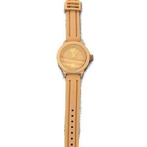 Geneva Beige/ Tan Three-Hand Watch
